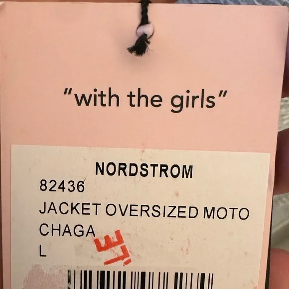 NWT - Textured Brown Leather Jacket -Sz L - Picture 8 of 11